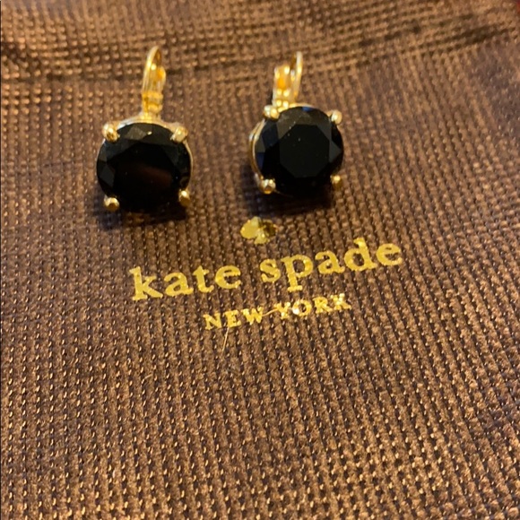 kate spade Jewelry - Kate Spade Black & Gold Earrings